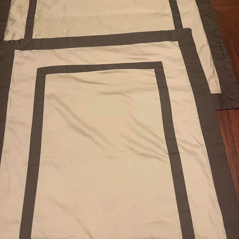 Restoration Hardware Brown and Cream pillow sham